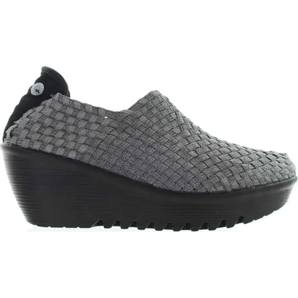 Bernie Mev Gem Wedge Greyish Blue Size 11